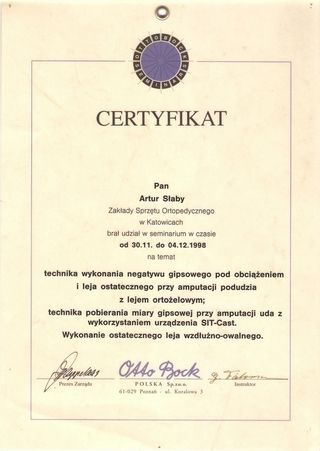 011 certyfikat